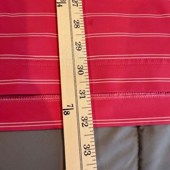 FootJoy Golf Polo Pink with White Stripes Performance Size Large - Picture 11 of 12
